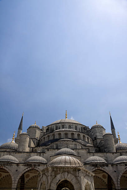 Mezquita Azul con Big Sky - foto de stock