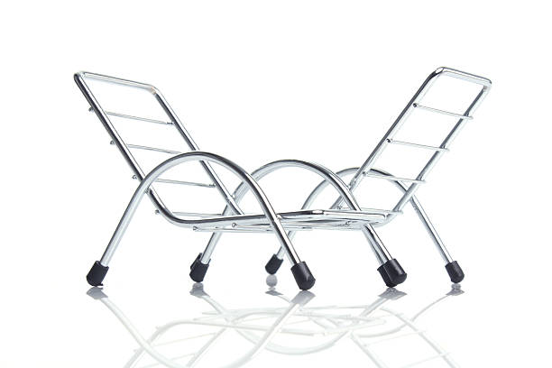 istock two silver steel chair 152117051