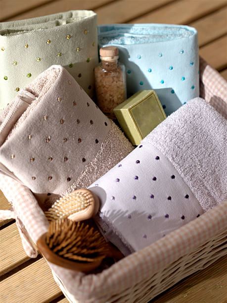 istock towel, basket, soap, spa, beauty 152117525