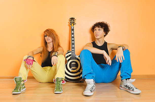 Rock band leisure time stock photo