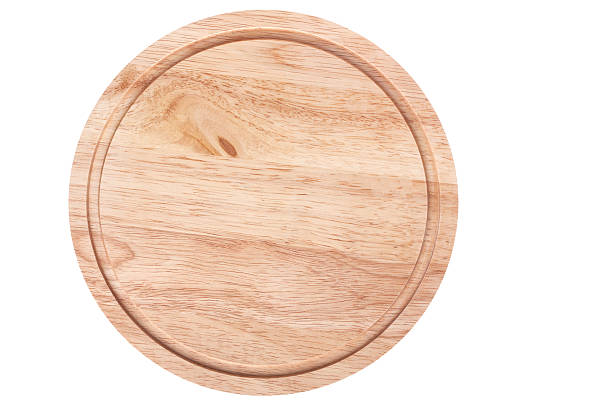 istock Round wooden cutting board 152118237