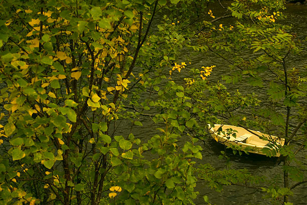 Calmly boat stock photo