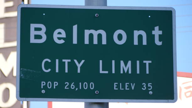 istock Belmont California Public Welcome Sign 1521185525