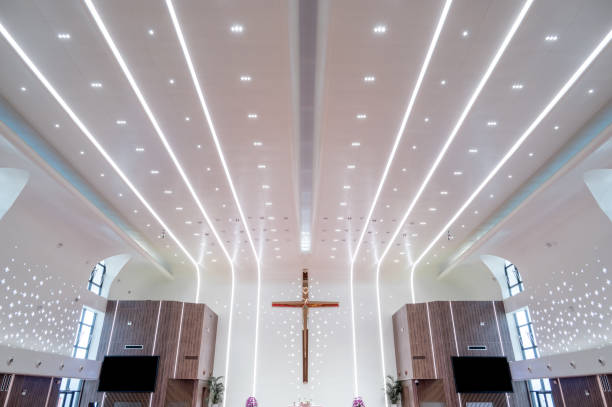 istock The Cross in a Public Church 1521202433