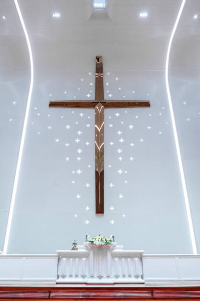 istock The Cross in a Public Church 1521204503