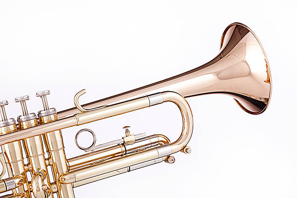 istock Gold Trumpet Isolated On White 152120842