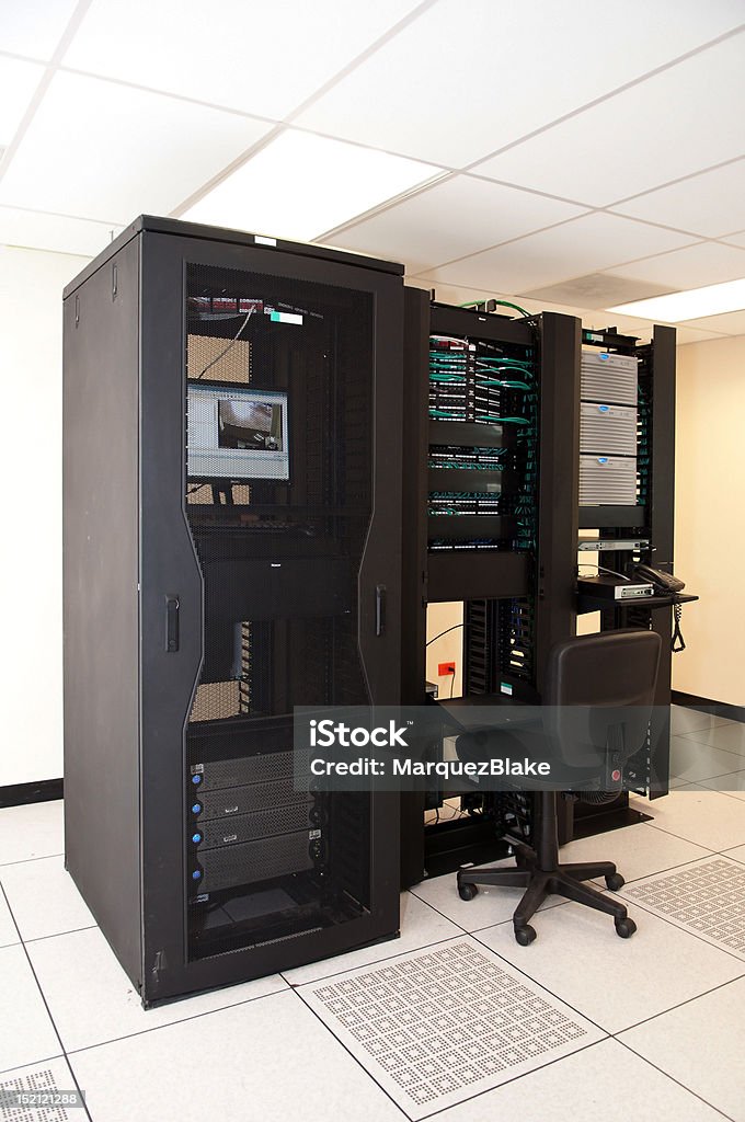 Computer Server Positioning Computer Server Station Stock Photo - Download Image Now - Ceiling ...