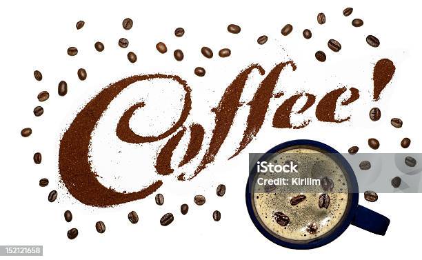 Coffee Letters Stock Photo - Download Image Now - Abundance, Alcohol - Drink, Alphabet