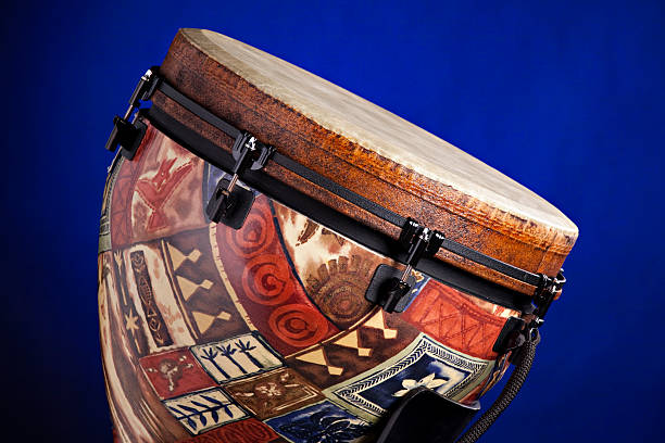 istock African Latin Djembe Drum on Blue 152121707