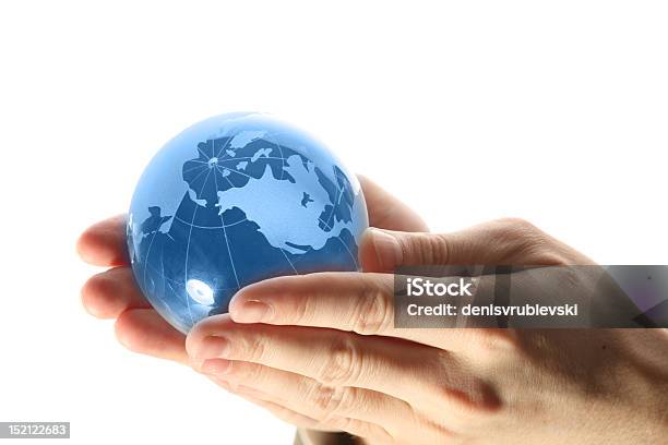 Welt In Der Hand Und Globalen Internet Stockfoto und mehr Bilder von Berühren - Berühren, Blau, Elektronischer Handel