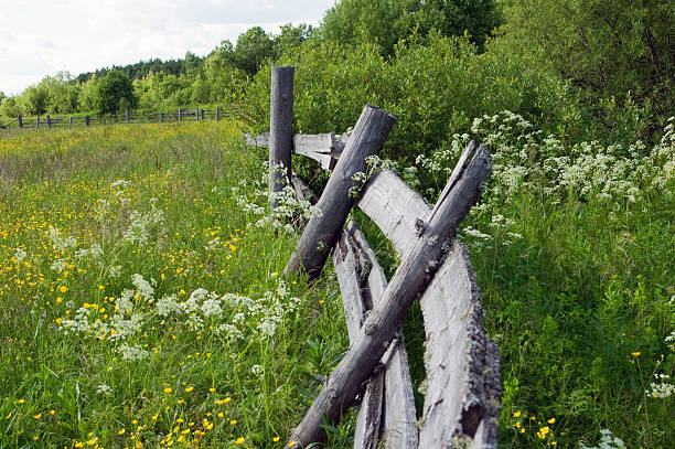 istock old fence in village 152122917