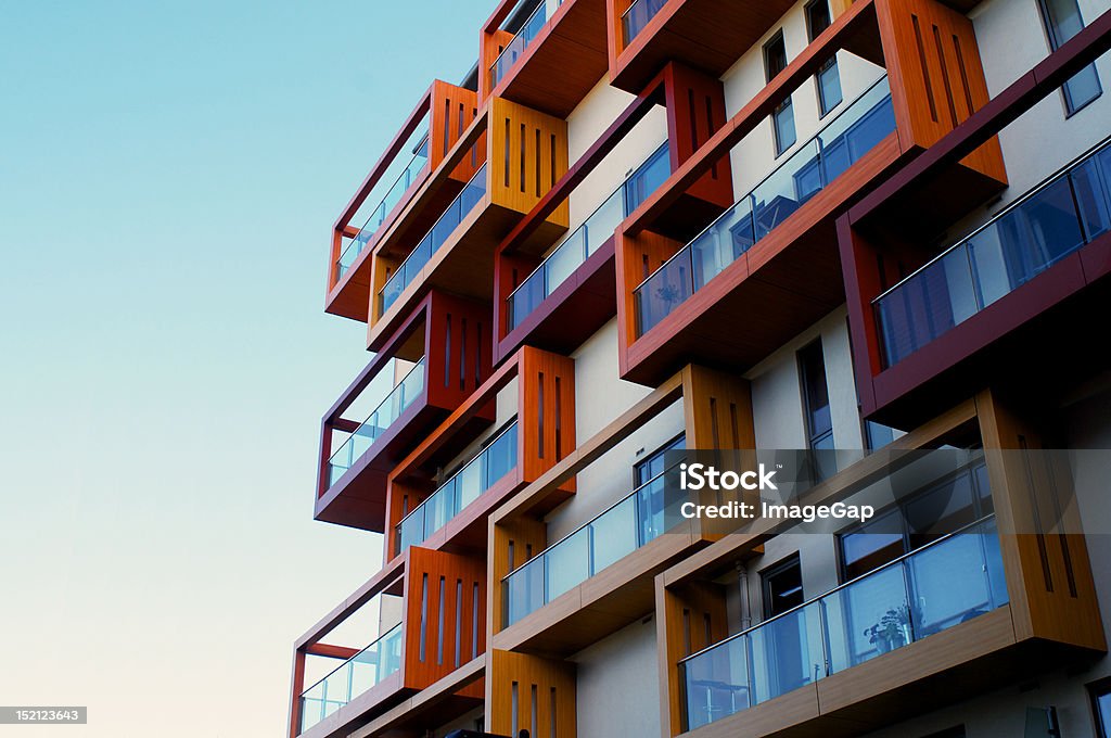 Apartments estilo de vida - Royalty-free Exterior de edifício Foto de stock