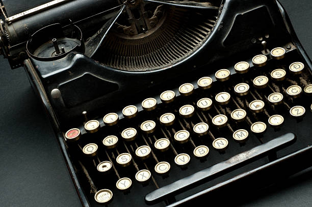 istock Closeup of letter and signs on old typewriter 152123667