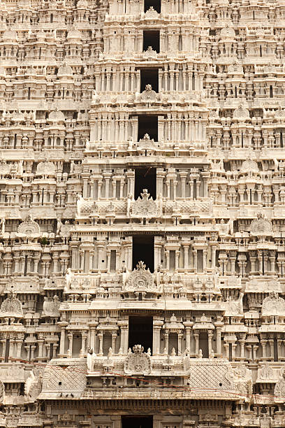 wieża arunachaleswar świątyni. tiruvannamalai, tamil nadu, ind - arunachaleswar temple zdjęcia i obrazy z banku zdjęć