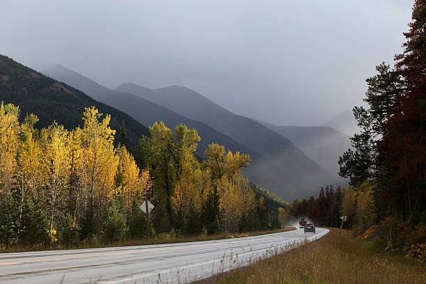 Montana Road stock photo