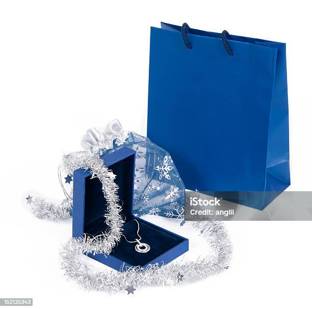 Geschenk Stockfoto und mehr Bilder von Accessoires - Accessoires, Blau, Diamant