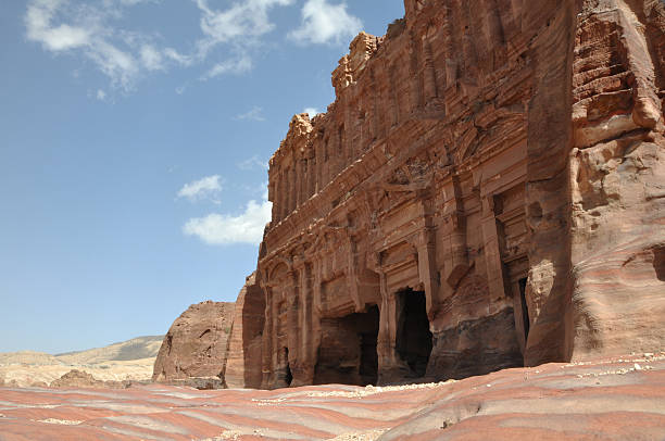 Tomba palazzo di Petra - foto stock