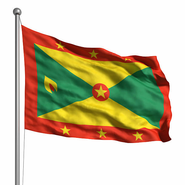 Flag of Grenada (Isolated) stock photo