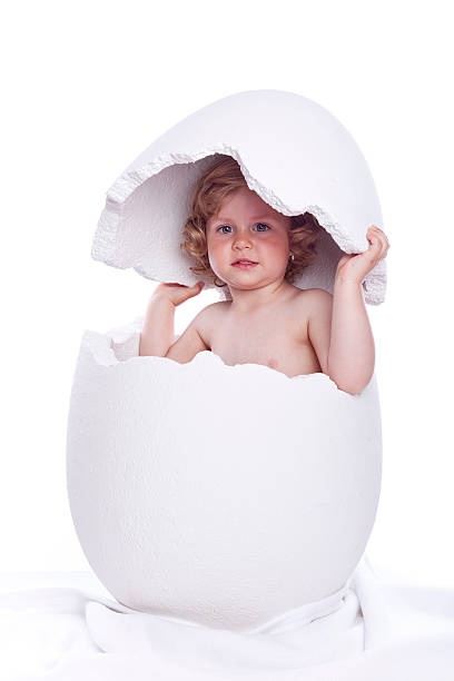 istock baby girl in egg on white 152125833