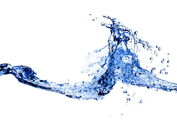 Fluxo de Água Azul - fotografia de stock
