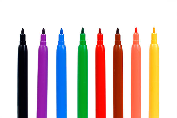 istock Set of colorful felt tip markers 152127471