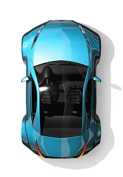 istock Sports car top view 152127577