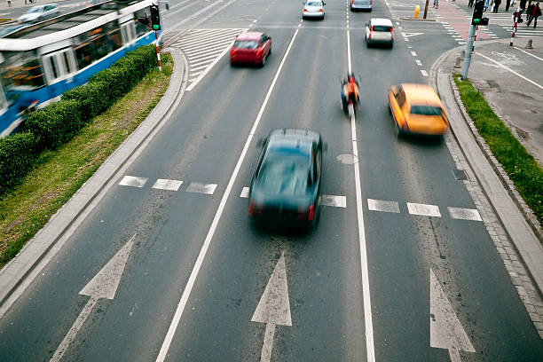 istock Cars in motion blur 152128339