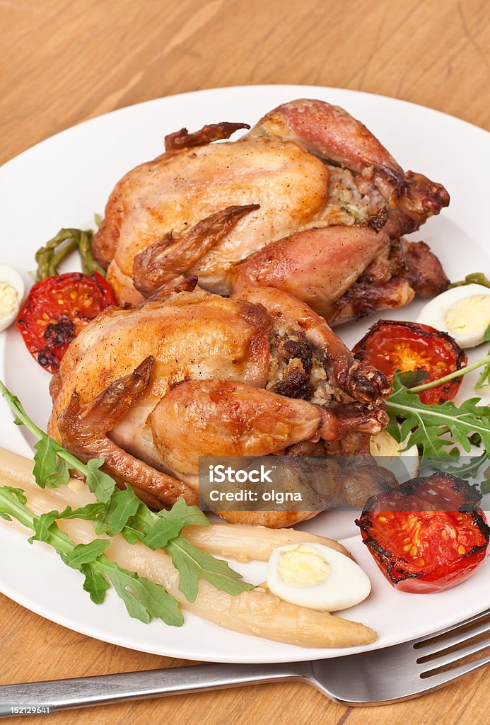 roast gefüllte Hühnchen - Lizenzfrei Gefülltes Hühnchen Stock-Foto