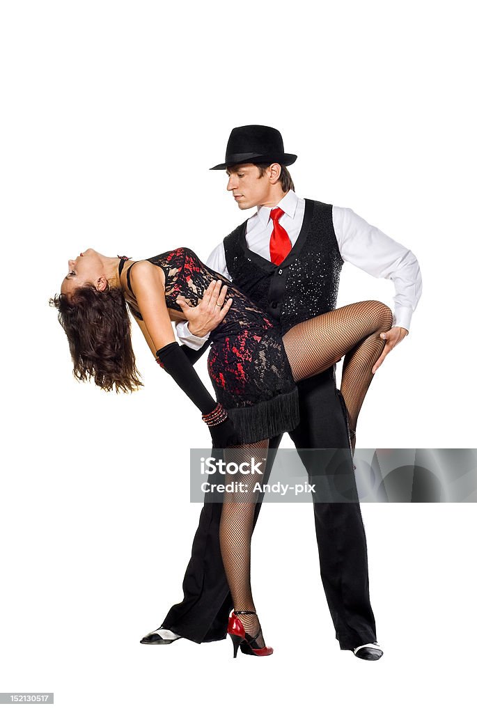 Eleganza ballerini di Tango - Foto stock royalty-free di Tango - Ballo