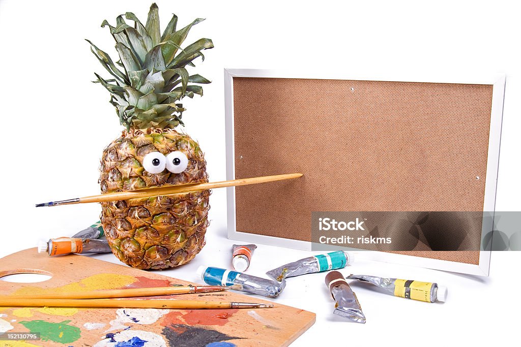 pineapple-Artista pittore - Foto stock royalty-free di Agricoltura