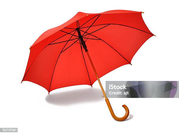 Vermelhos Guardachuva - Fotografias de stock e mais imagens de Guarda-chuva - Guarda-chuva, Vermelho, Aberto