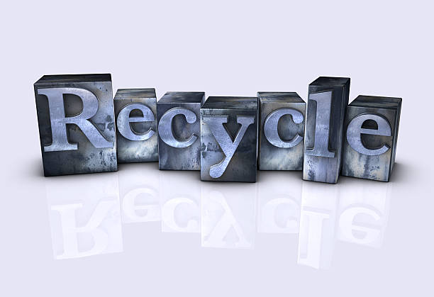istock Recycle Spelled Out in Metal Type Blocks 152132172