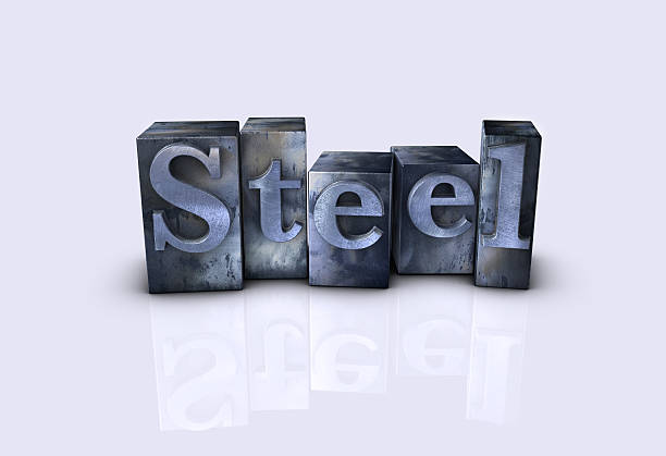 istock Steel Spelled Out in Metal Type Blocks 152132175