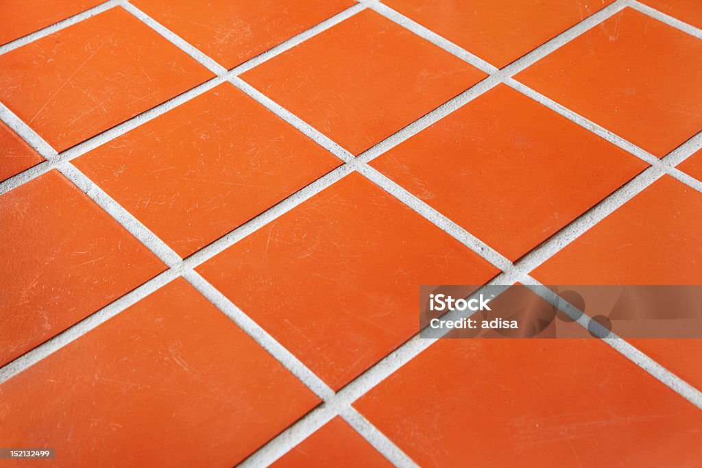 Ceramic tiled floor Ceramic tiled floor in the living room Tiled Floor Stock Photo