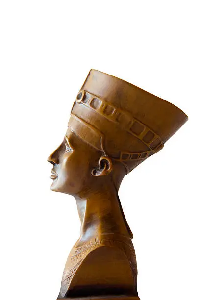 Head staue of egyptian queen Cleopatra.