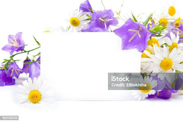 Foto de Cartão De Felicitação e mais fotos de stock de Azul - Azul, Beleza natural - Natureza, Branco