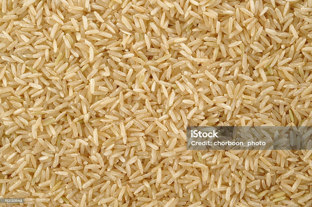 Fundo de arroz marrom - Royalty-free Alimentação Saudável Foto de stock