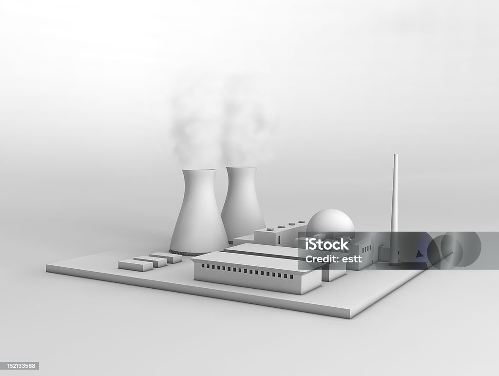 Usina Nuclear - Foto de stock de Ciência royalty-free