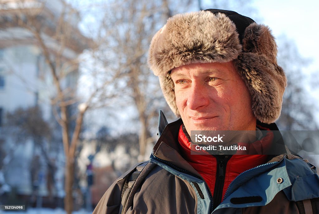 Mann in eine russische Mütze - Lizenzfrei Erwachsene Person Stock-Foto