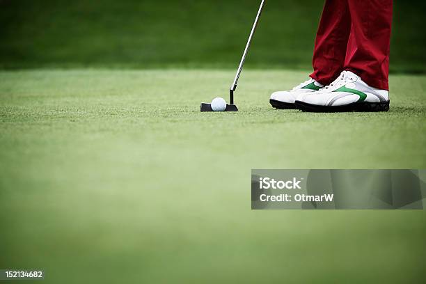 Foto de Closeup De Um Jogador De Golfe e mais fotos de stock de Bola de Golfe - Bola de Golfe, Tacada de Golfe, Golfe