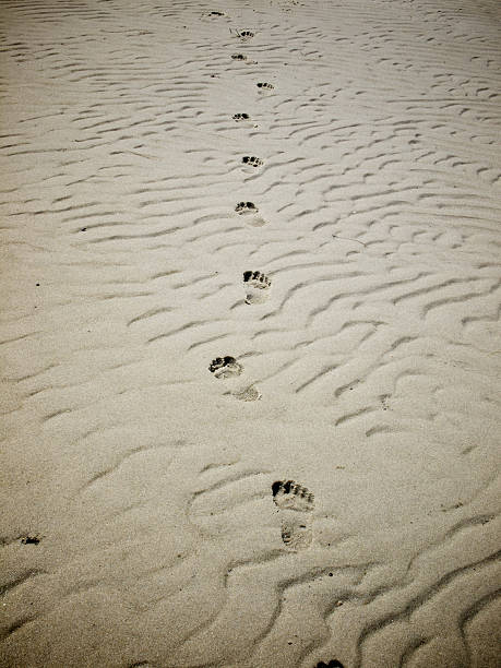 Footprints stock photo