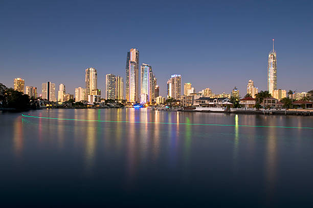 Gold Coast cityscape stock photo