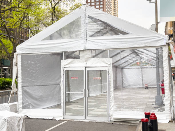 Tent on street