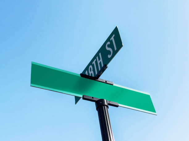 istock Road sign in USA 1521358583