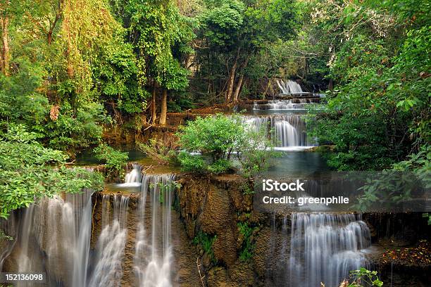 Waterfall In Deep Forest Stock Photo - Download Image Now - Awe, Beauty, Beauty In Nature