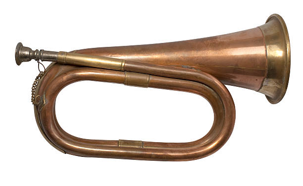 Bugle with clipping path stock photo