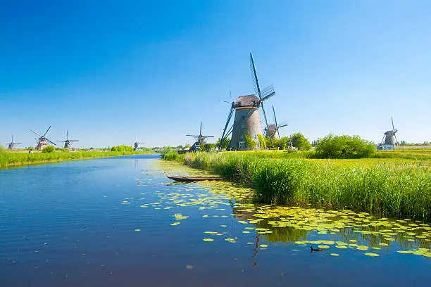 Windmills from Kinderdijk, Netherland.