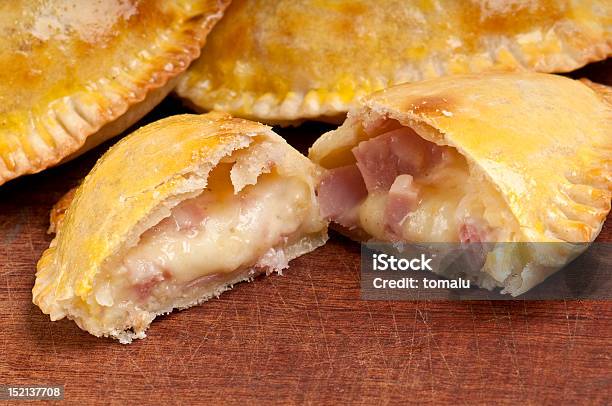 Ham And Cheese Empanada Close Up Stock Photo - Download Image Now - Empanada, Cheese, Ham