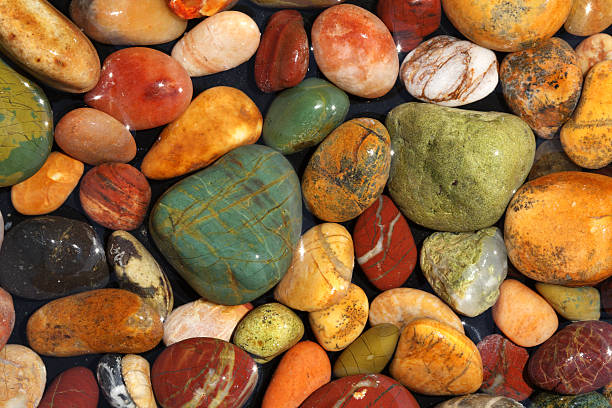 istock Colorful shiny sea stones 152138205