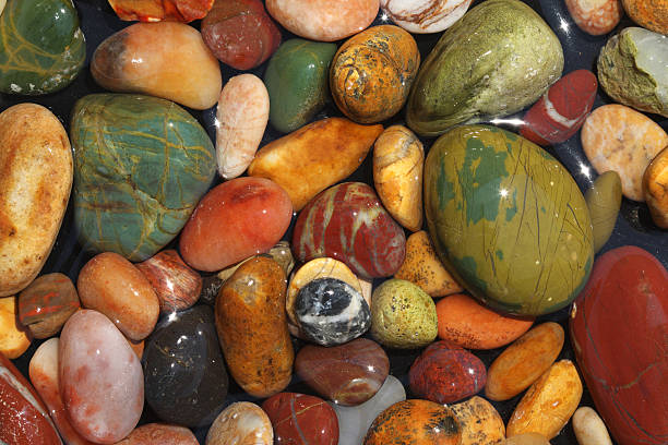 istock Colorful shiny sea stones 152138219